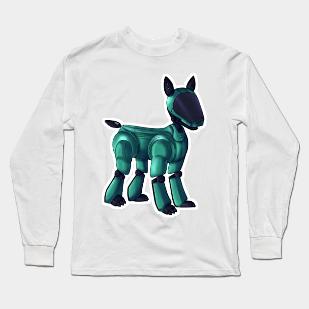 Aibo ERS-210 (Green) Long Sleeve T-Shirt by ThreeChance